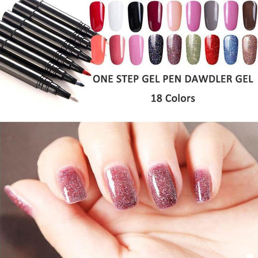 💅 Limited Time Buy 1 Get 1 Free - £12.99! ✨One Step Nail Gel Pen🎨