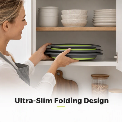 🥗 New Arrivals 49% OFF💥3-Piece Collapsible Colander Set with Draining Base – Space-Saving Kitchen Strainers for Fruits, Pasta & Vegetables