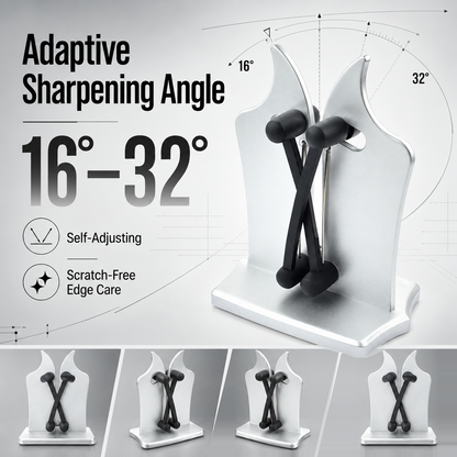🔪Professional Stainless Steel Knife Sharpener – Fast Sharpening for Smooth, Wavy & Micro-Tooth Blades, Adjustable 16°-32°