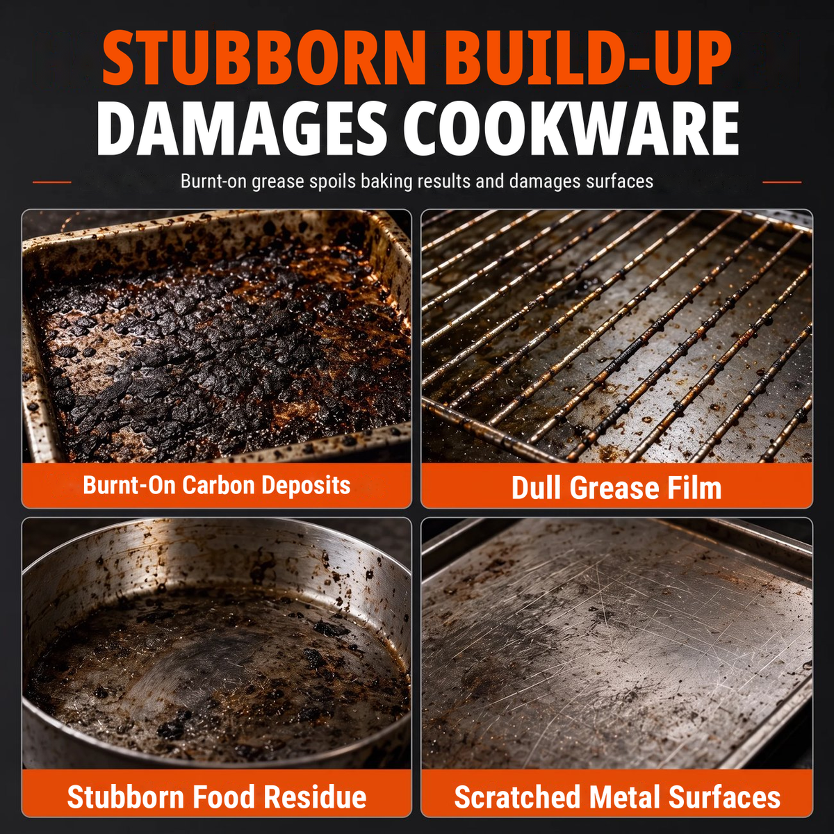 High-performance cleaning paste for grease and stubborn encrustations