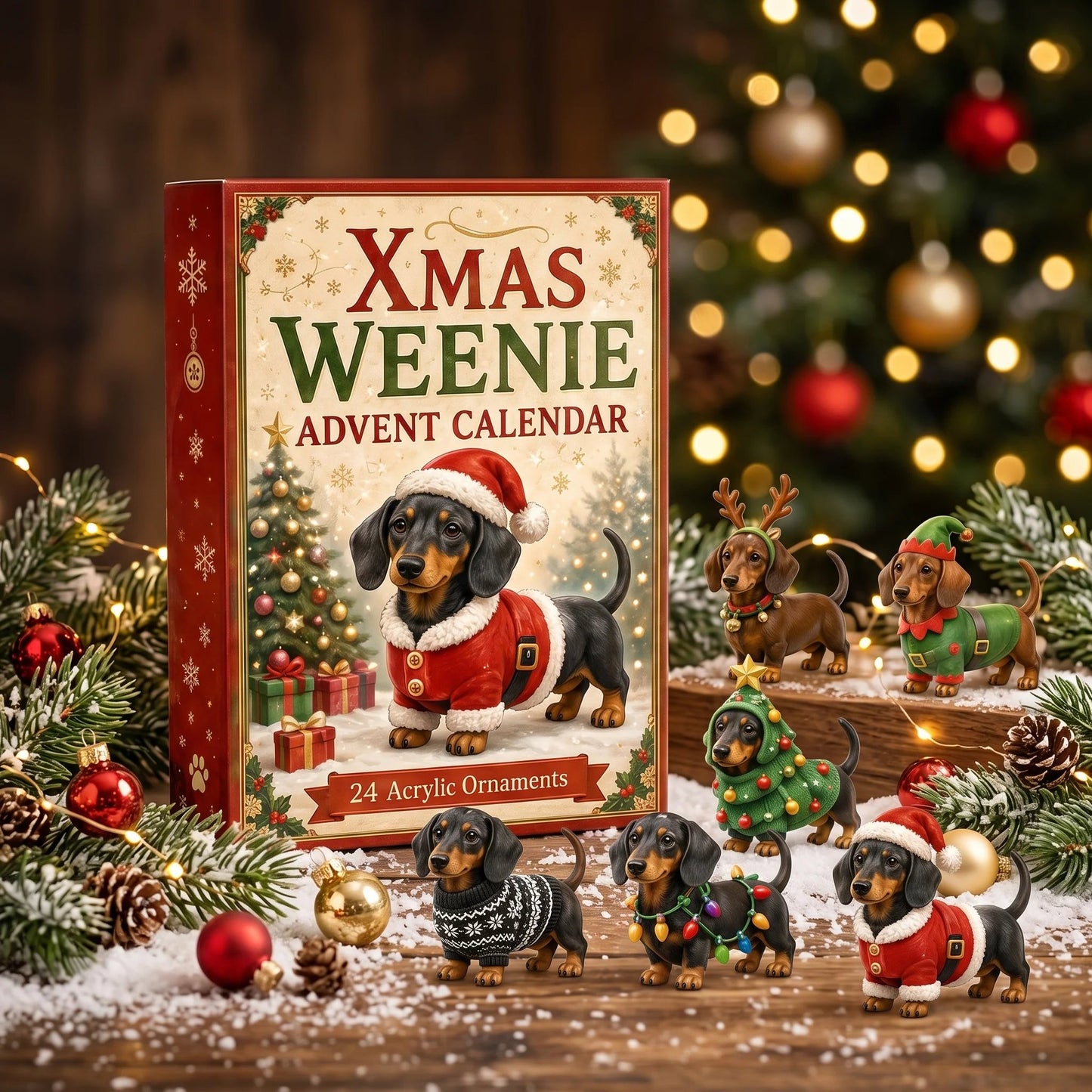 🏆Limited Time Sale 49% OFF 🎄🐾2026 Christmas Dachshund Advent Calendar