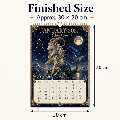 ⏳ Last Day 49% OFF – 🌙 Beginner-Friendly 2027 Twelve Zodiac Bead Art Calendar Kit | Complete Kit with Zodiac Design Base, Decorative Beads & Step-by-Step Guide Included 💕