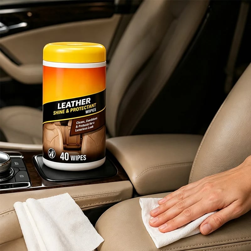 🔥Buy More Save More🔥 3-in-1 Leather Wipes – Clean, Condition & Protect ,Multi-Purpose Car Interior Leather