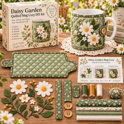 🌸Garden Quilted Mug Cozy DIY Kit