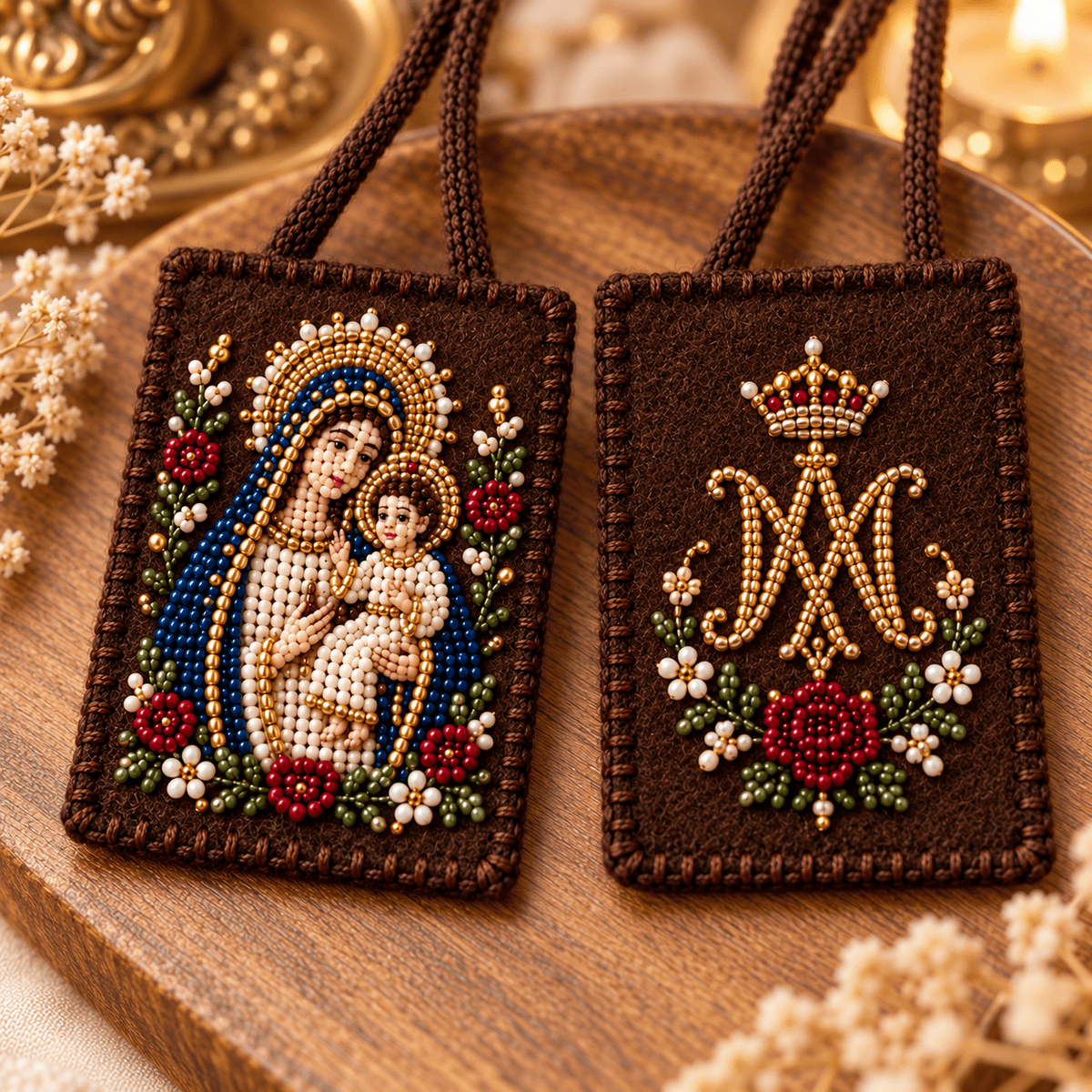 🌹 Our Lady's Rose Garden | DIY Beaded Scapular Kit ✝️
