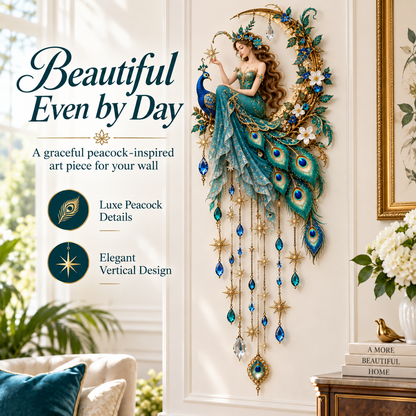 🔥 Last Day 49% OFF🦚 Peacock Fairy Starfall Wall Light