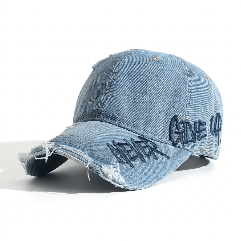 🧢“NEVER GIVE UP” Embroidered Cap