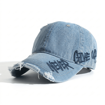 🧢“NEVER GIVE UP” Embroidered Cap
