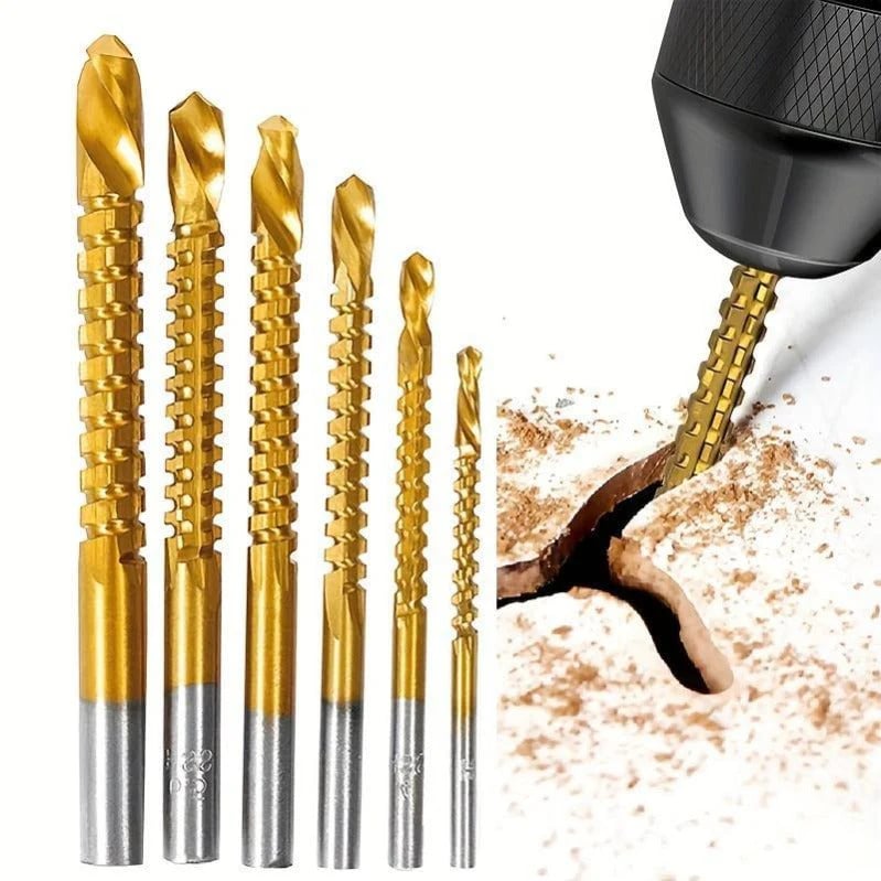 🔩Titanium-Coated Drill Bit Set