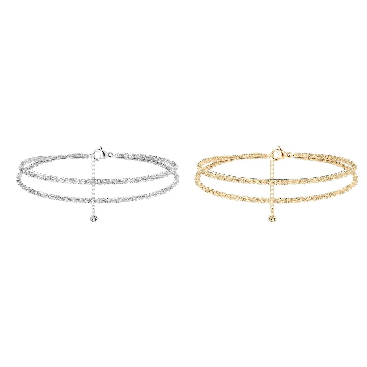 🎁New Arrivals 49% OFF💥Dainty Layered Waterproof Anklet
