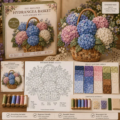 🌸Floral Basket Patchwork DIY Kit