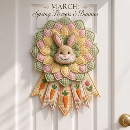 🗓️ Beginner-Friendly 12-Month Themed 3D Quilted Door Hanger Sewing Kit Collection | Complete Kit with Coordinated Fabrics, Sewing Materials & Step-by-Step Guide Included 💕