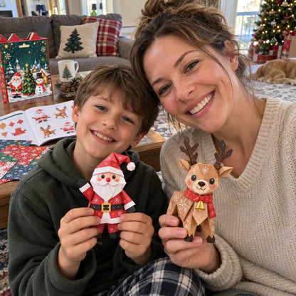 🎄Beginner-Friendly 3D Christmas Paper Craft Kit | Easy Layered DIY Holiday Decoration ✨