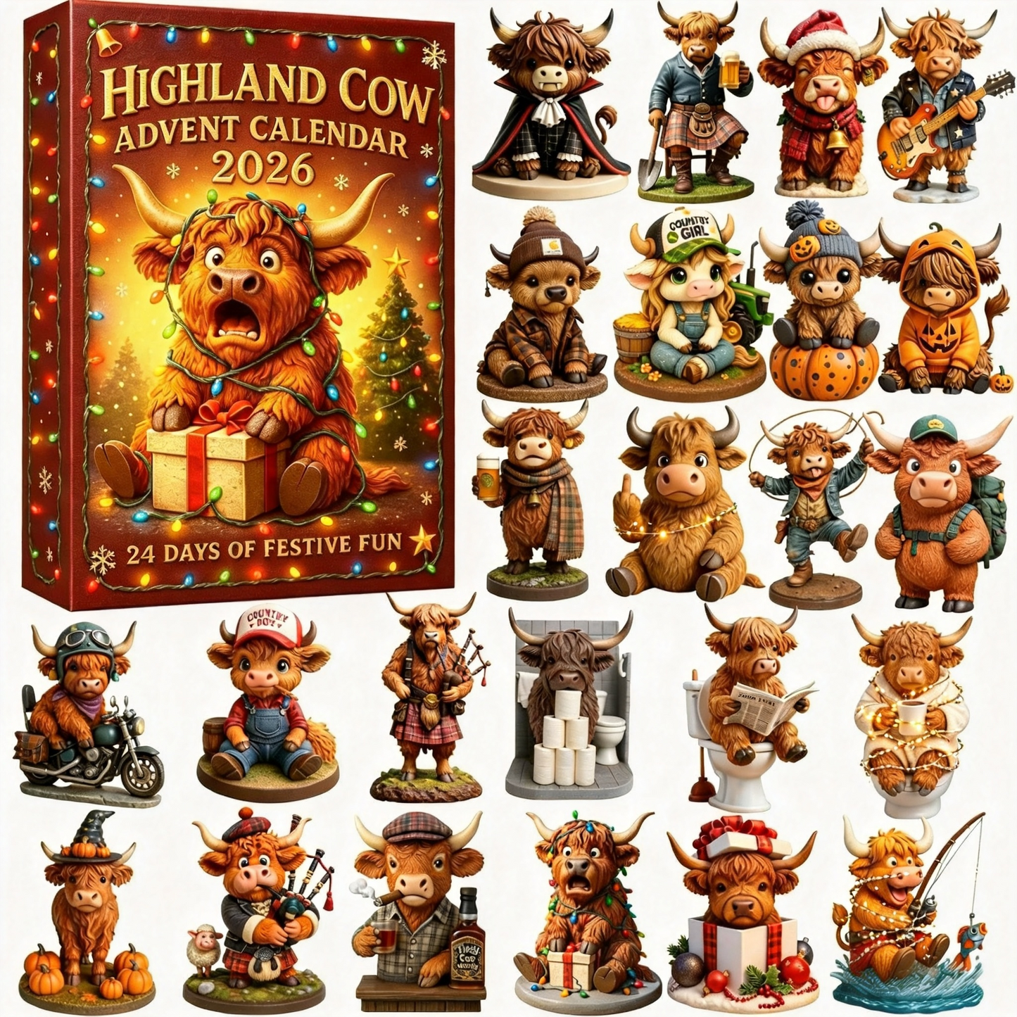 🎄🐮Highland Cow Advent Calendar 2026