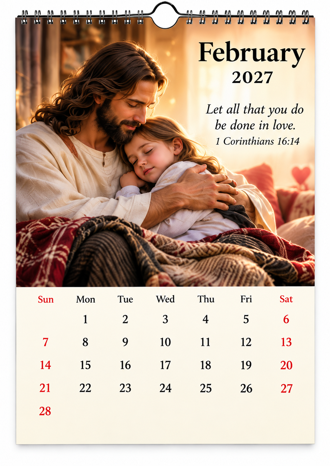 ✝️2027 Seasons of Faith Wall Calendar