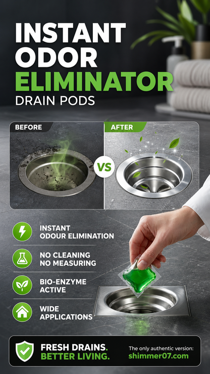 🥳2026 HOT SALE🥳💞50K+ SOLD!｜Drain Deodorizer Pods – Bio‑enzyme formula neutralizes smells at the source. Instant fresh scent, no harsh chemicals. Say goodbye to embarrassing odours. 🚰✅