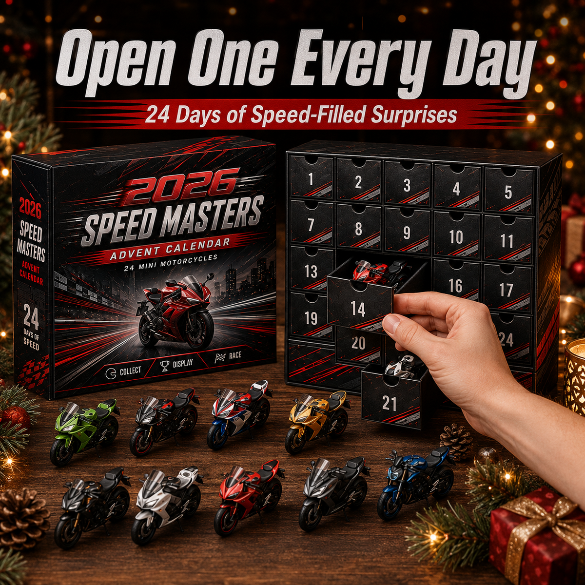 🏍️🎄2026 Speed Masters Motorcycle Advent Calendar