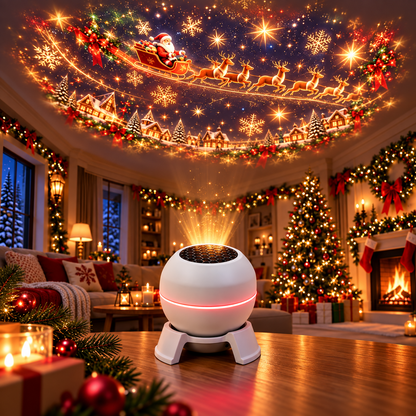 🎄 Magical Christmas Projection Night Light – Transform Any Room Into A Holiday Wonderland