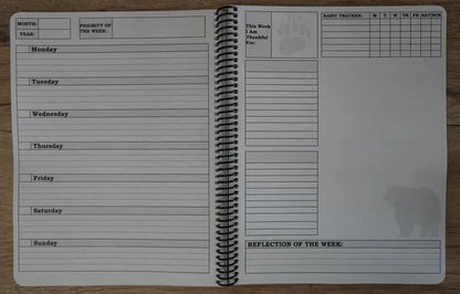 🔥🖤📚Themed Yearly Planner(✨Hardcover Book)