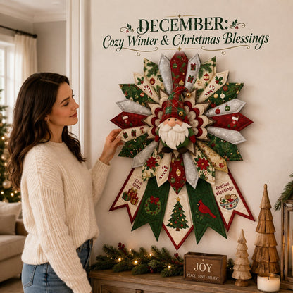 🗓️ Beginner-Friendly 12-Month Themed 3D Quilted Door Hanger Sewing Kit Collection | Complete Kit with Coordinated Fabrics, Sewing Materials & Step-by-Step Guide Included 💕