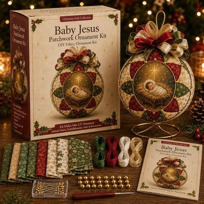 🔥LAST DAY 50% OFF - ⛪ Christmas Nativity Patchwork Ornament DIY Kit