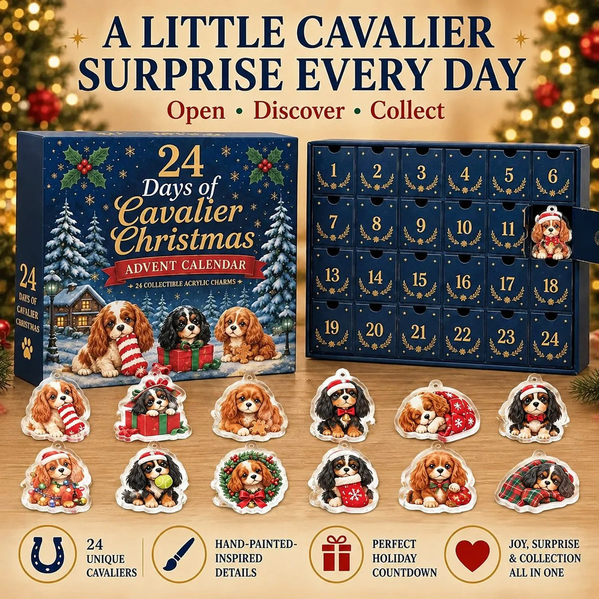 🐶 24 Days of Cavalier Christmas Advent Calendar 2026 – 24 Collectible Cavalier Surprises
