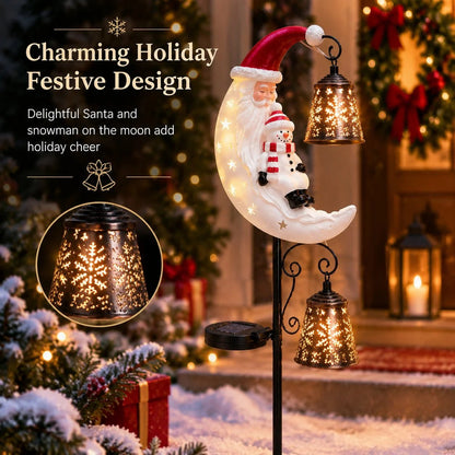 🔥 49% OFF | Christmas Moon Solar Garden Light 🎄