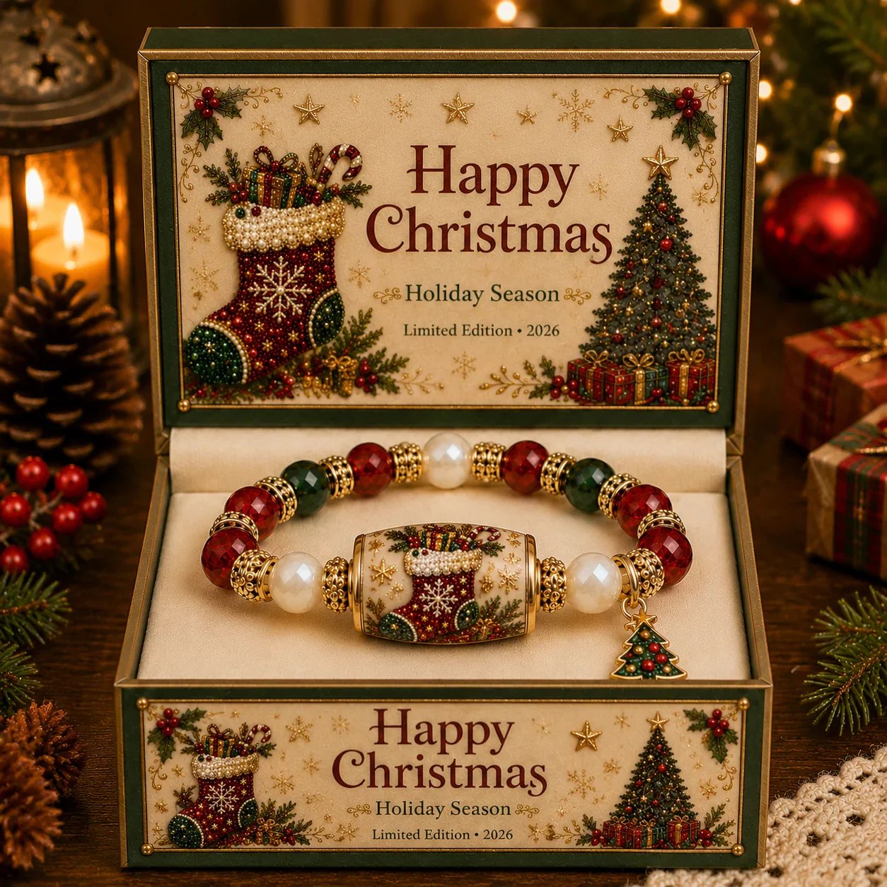 🏆Hot Sale 50% OFF🎄Christmas Magic Collection Pearl Bracelet — 2026 Limited Meaningful Edition