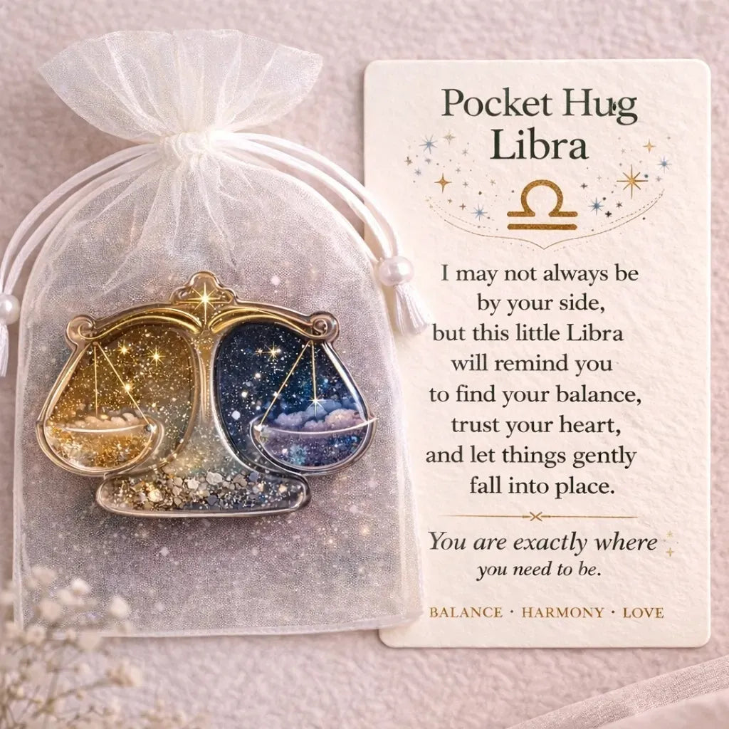 ⚡️🎁🔮Zodiac Glass Pocket Hug