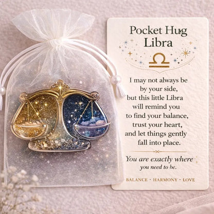 ⚡️🎁🔮Zodiac Glass Pocket Hug