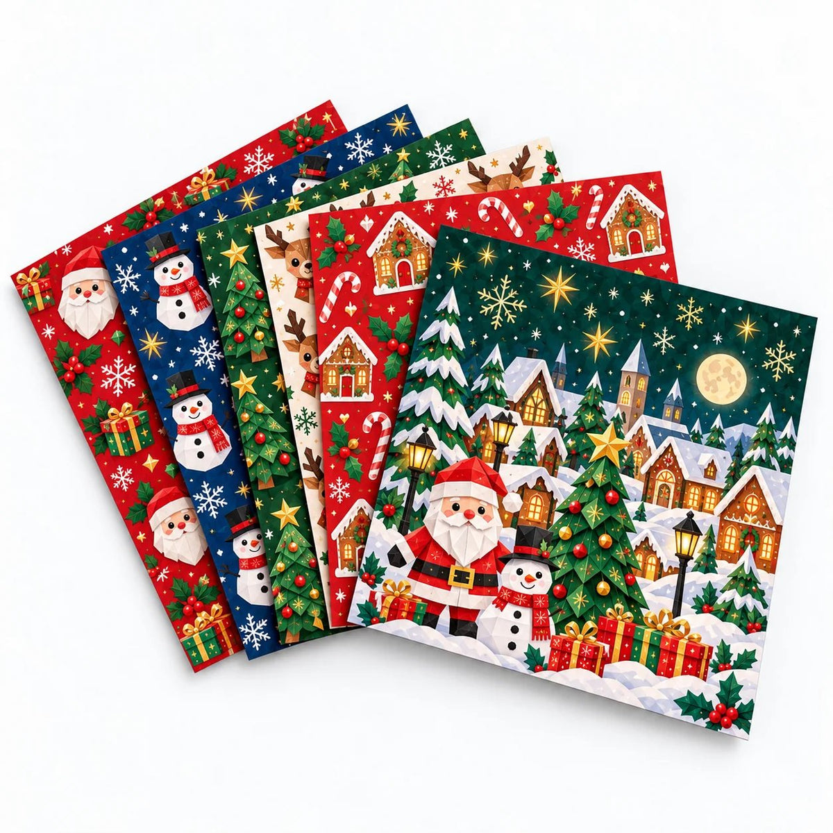 🔥🧘Relaxing & Beginner-Friendly- 3D DIY Paper Christmas(💕Step-by-Step Guide Included)