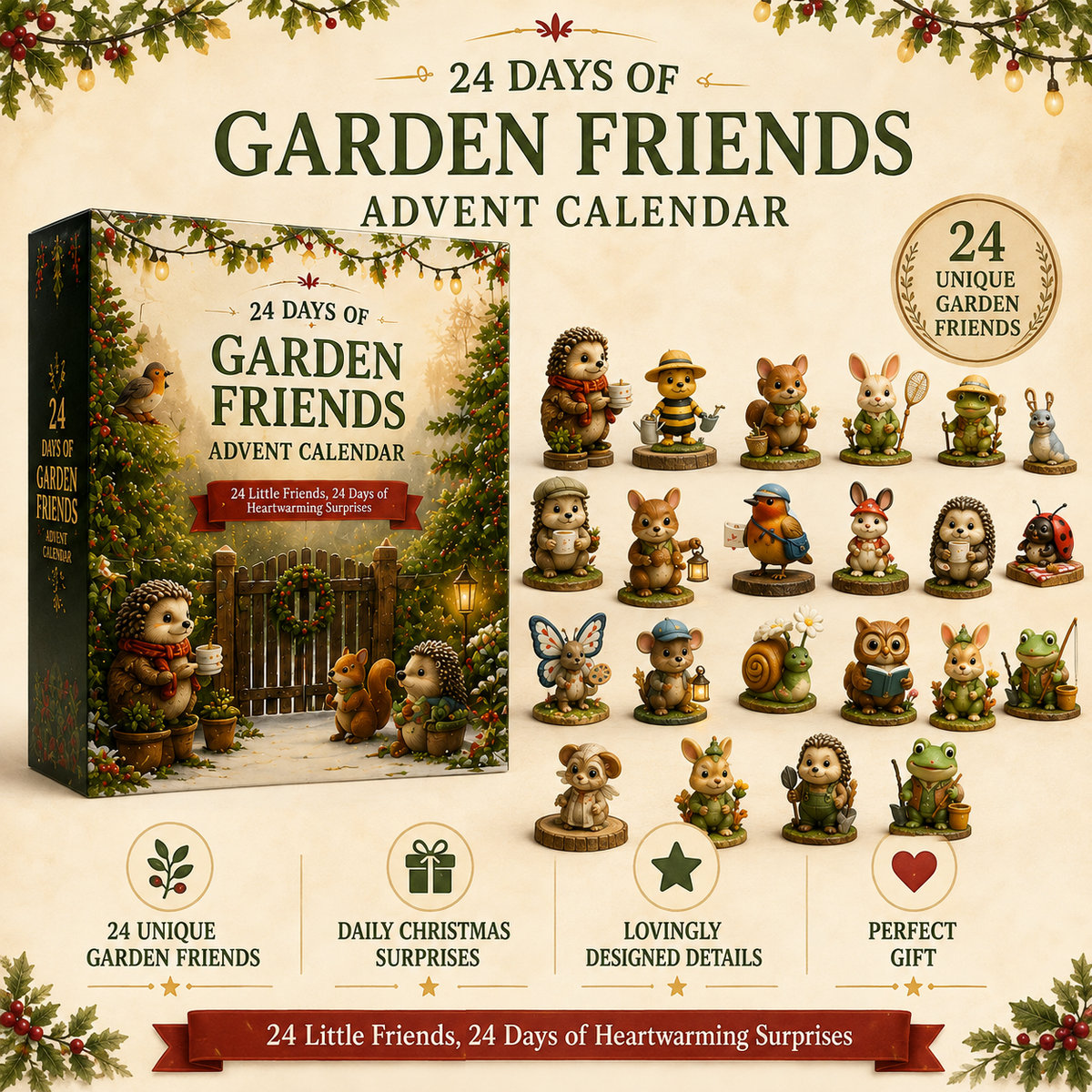 24 Days of Garden Friends Advent Calendar