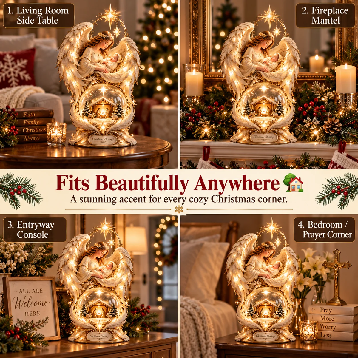 ✝️ Bring the Holy Night Home – Heavenly Noel Nativity Light