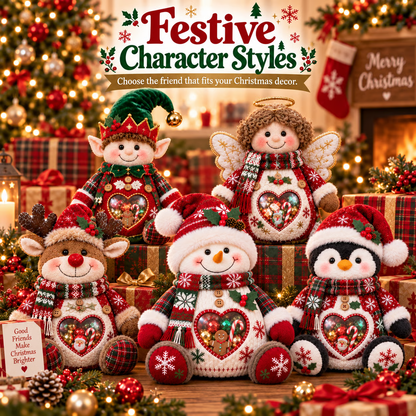 🎅 🎄 Christmas Character Refillable Treat Holder