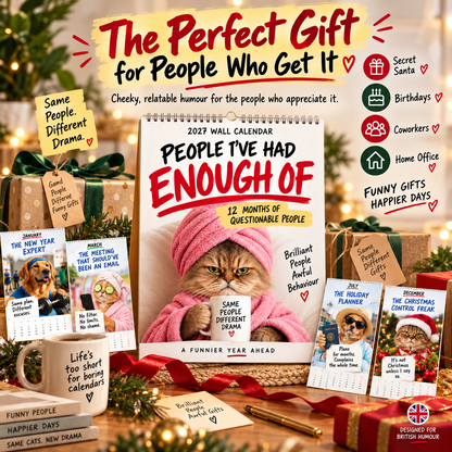 😾 People I've Had Enough Of – 2027 Wall Calendar