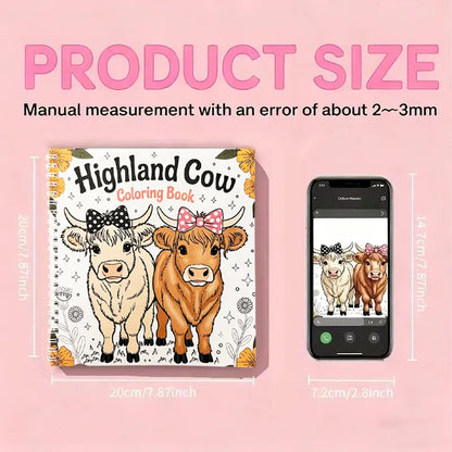 🐮🎨Highland Cow Coloring Book
