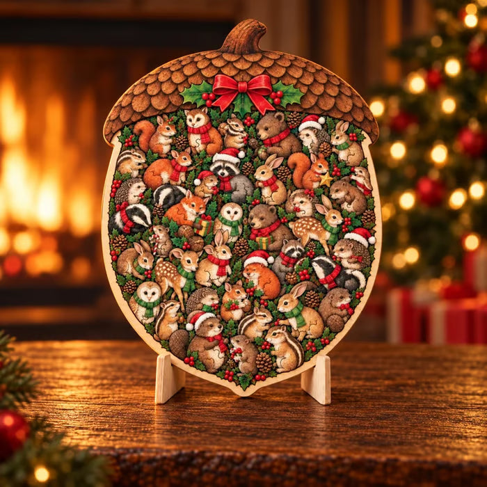 🎅 2026 Christmas Gift 49% Off--⏰🎄 ✨ Intricate Christmas Keepsake Wooden Puzzle Ornaments – Artistic Festive Tabletop Décor