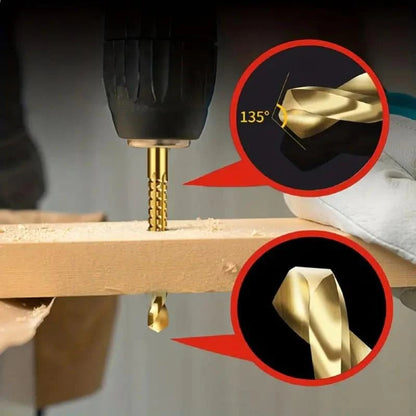 🔩Titanium-Coated Drill Bit Set