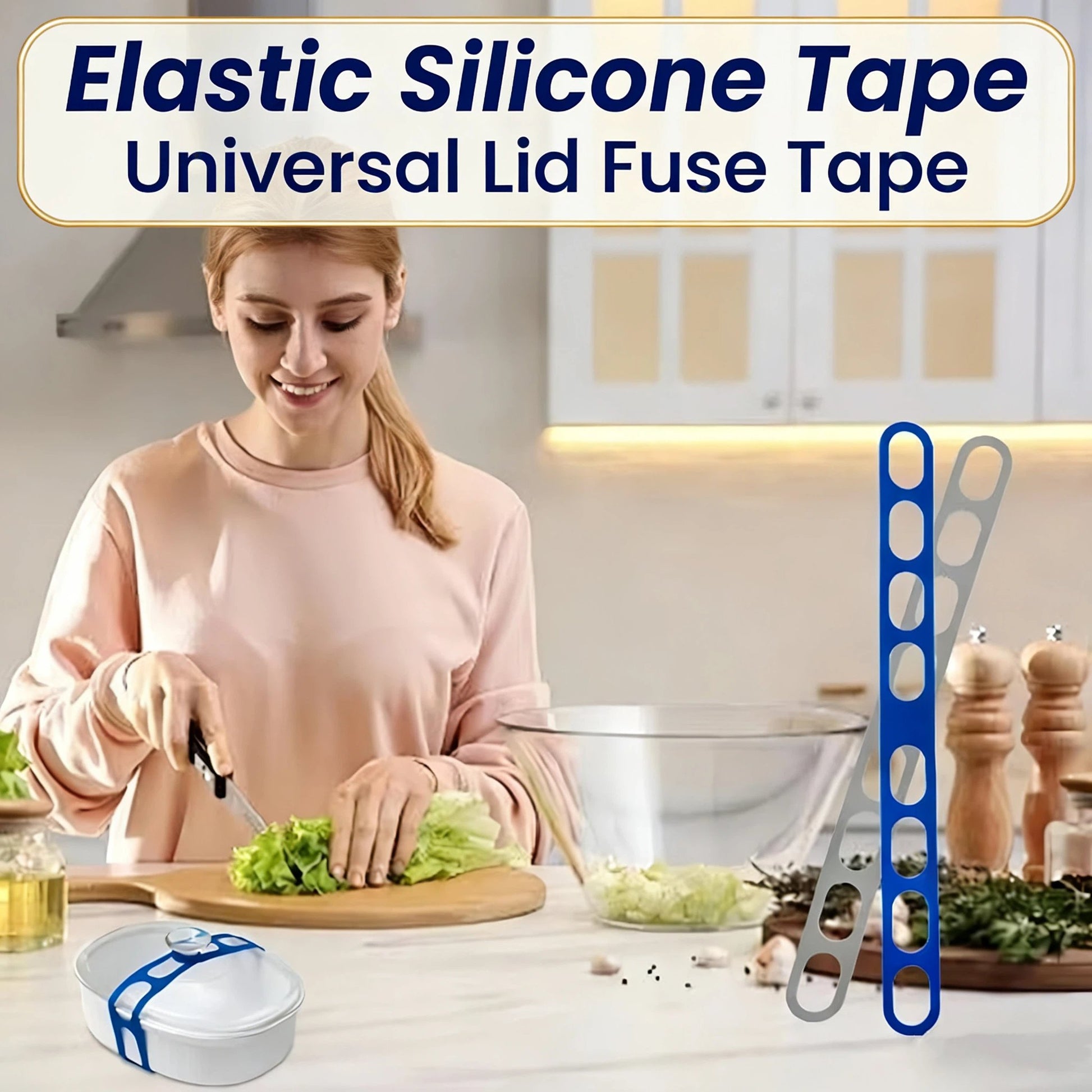 Universal Silicone Lid Securing Straps (3-Pack)
