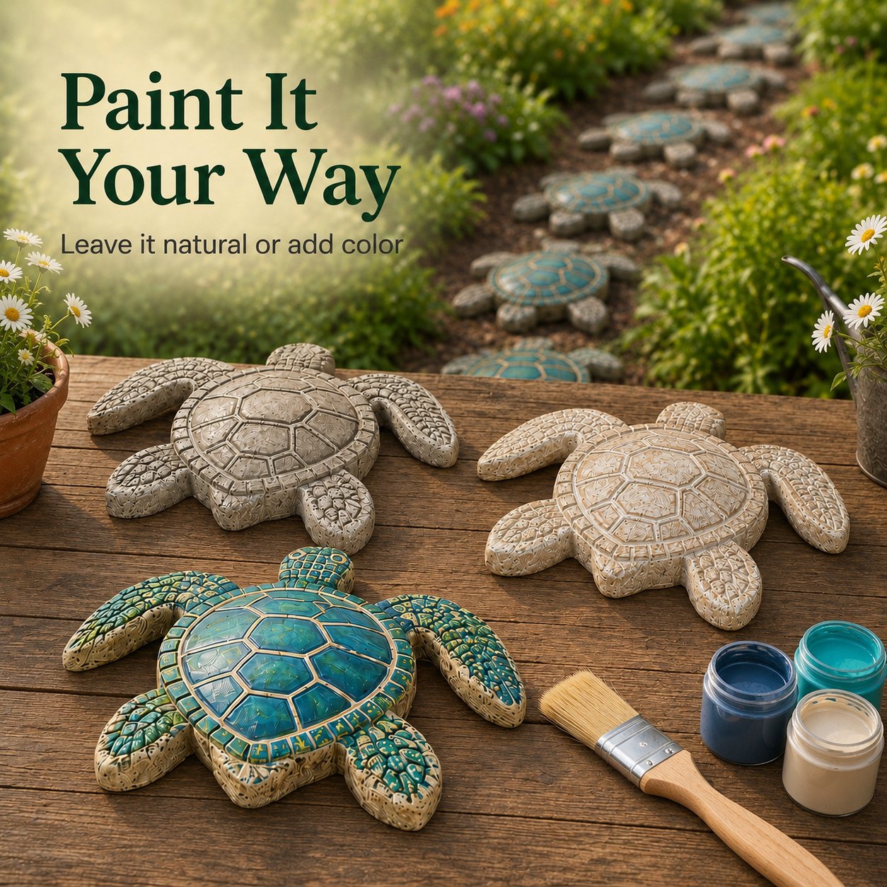 🔥LAST DAY 50% OFF - 🌊 Reusable Ocean Theme Garden Art Mold – Make Your Garden Truly One of a Kind (📦Buy 2 Free Shipping)