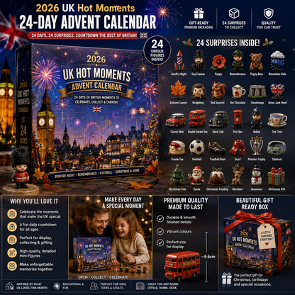 2026 UK Hot Moments Advent Calendar – 24 Days of British-Inspired Surprises