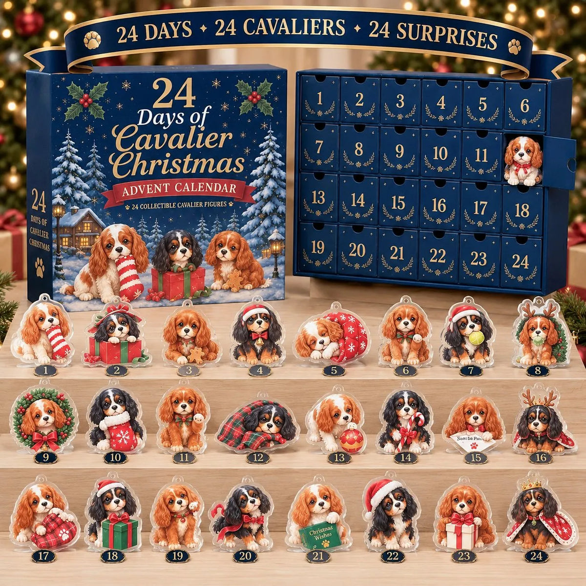 🐶 24 Days of Cavalier Christmas Advent Calendar 2026 – 24 Collectible Cavalier Surprises