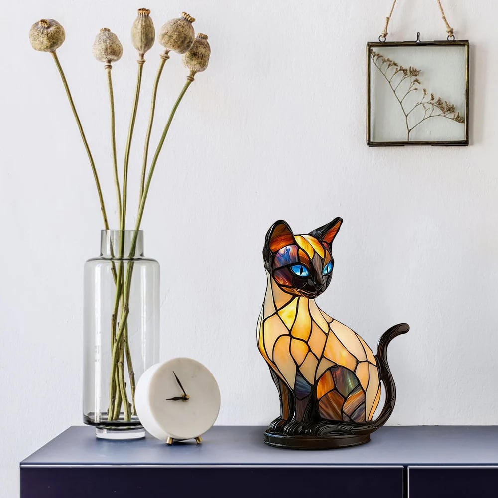 Luminous Cat Artist Crafted Light with Honest Warmth
