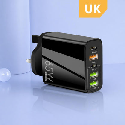 ⚡Secret to Faster Phone Performance⚡65W Multi-Port Fast Wall Charger for Extended Phone Battery Life