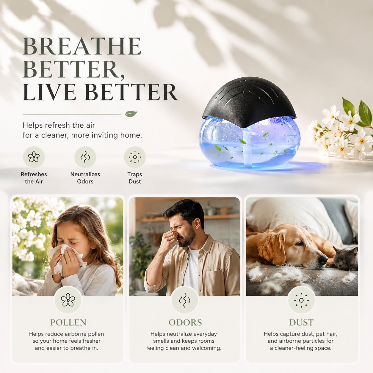 🌬️✨ Fresh Air Revitalizer Diffuser
