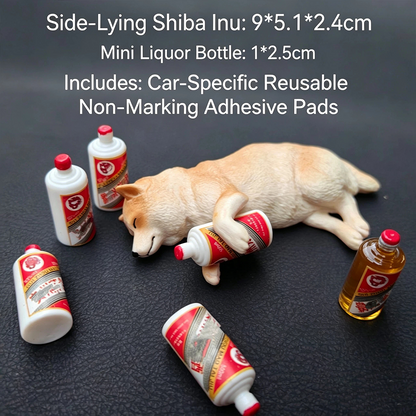 🐕Realistic Drunken Shiba Inu Puppy Car Ornament