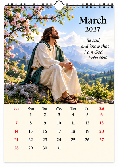 ✝️2027 Seasons of Faith Wall Calendar