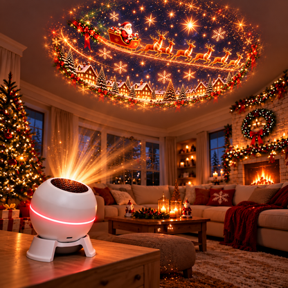 🎄 Magical Christmas Projection Night Light – Transform Any Room Into A Holiday Wonderland