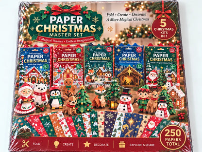 🎄Beginner-Friendly 3D Christmas Paper Craft Kit | Easy Layered DIY Holiday Decoration ✨