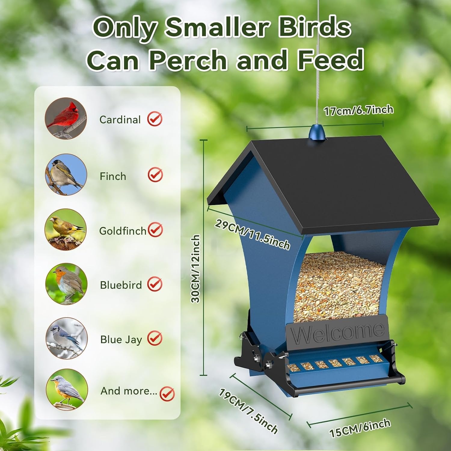 🔥Last Day 49% OFF -Squirrel Proof Bird Feeders for Outdoors
